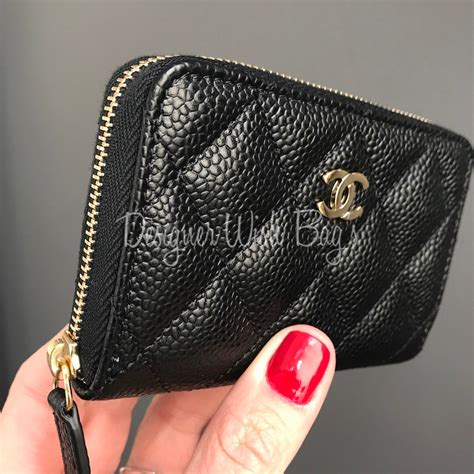 chanel zip wallet small